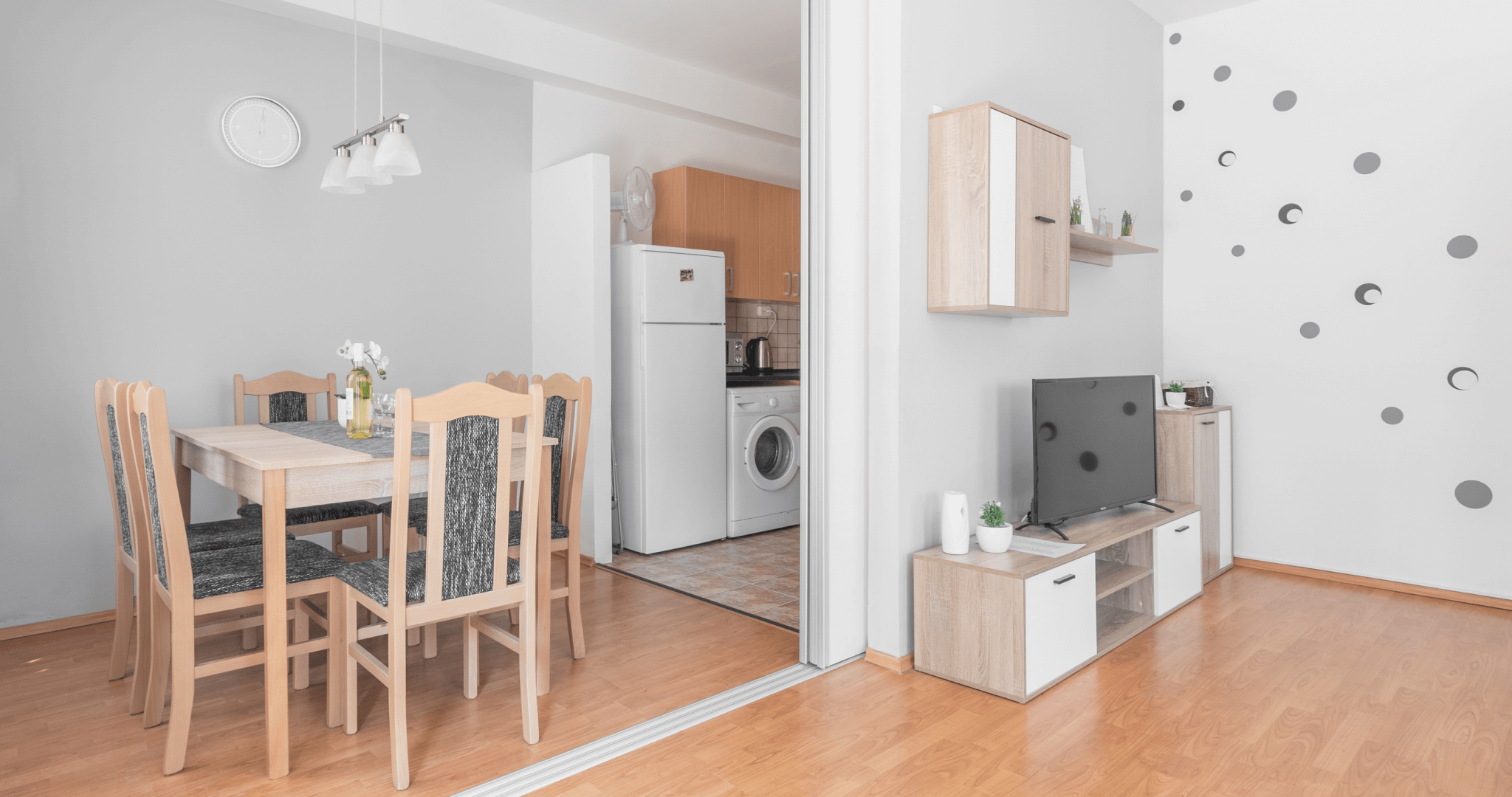 Silver Apartman - Étkező, nappali